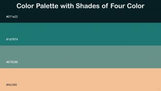 Color Palette With Five Shade Firefly Elm Patina Manhattan