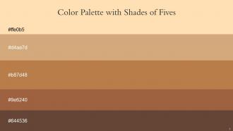 Color Palette With Five Shade Frangipani Whiskey Driftwood Sepia Skin Millbrook