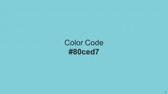 Color Palette With Five Shade Geyser Sinbad Bermuda Deep Cerulean Prussian Blue