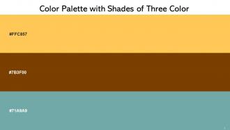 Color Palette With Five Shade Golden Tainoi Cinnamon Gumbo