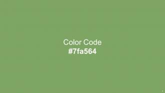 Color Palette With Five Shade Gossip Olivine Asparagus Fern Green Olivine