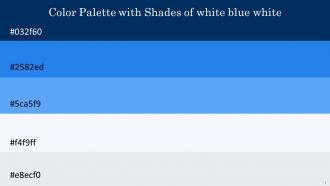 Color Palette With Five Shade Green Vogue Dodger Blue Cornflower Blue Zircon Athens Gray
