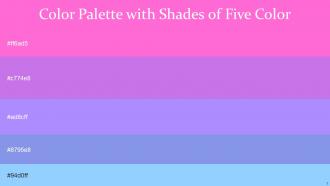 Color Palette With Five Shade Hot Pink Lavender Heliotrope Portage Anakiwa