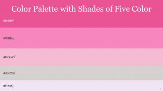 Color Palette With Five Shade Hot Pink Persian Pink Azalea Alto Snuff