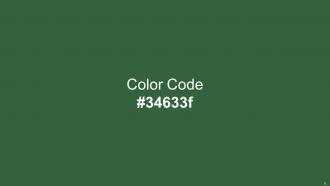 Color Palette With Five Shade Husk Dingley Dingley Killarney Green Kelp Template Graphical