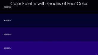 Color Palette With Five Shade Jaguar Black Rock Tolopea Paua
