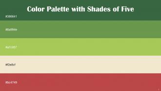 Color Palette With Five Shade Killarney Asparagus Celery Janna Chestnut