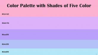 Color Palette With Five Shade Lavender Pink Mauve Perfume Perano Charlotte