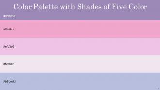 Color Palette With Five Shade Lavender Purple Illusion We Peep Prim Pigeon Post