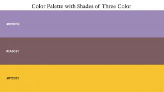 Color Palette With Five Shade Lavender Purple Russett Saffron