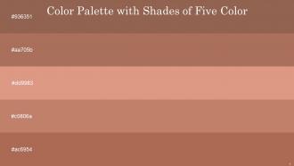 Color Palette With Five Shade Leather Santa Fe Tumbleweed Contessa Santa Fe