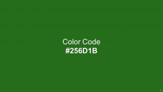 Color Palette With Five Shade Lunar Green Everglade Forest Green La Palma Green Editable Impactful