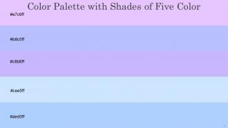 Color Palette With Five Shade Mauve Melrose Melrose Onahau Anakiwa