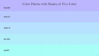 Color Palette With Five Shade Melrose Periwinkle French Pass French Pass Anakiwa