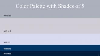 Color Palette With Five Shade Midnight Midnight Blue Periwinkle Gray Mischka Aluminium