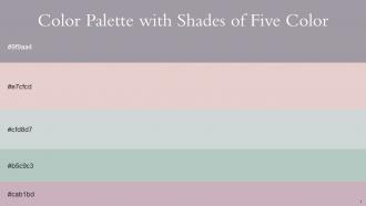 Color Palette With Five Shade Mountain Mist Dust Storm Tiara Powder Ash Lily
