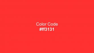 Color Palette With Five Shade Orange Peel Vermilion Red Orange Red Guardsman Red Graphical Compatible