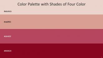 Color Palette With Five Shade Oyster Pink Petite Orchid Blush Monarch