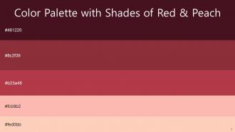 Color Palette With Five Shade Paco Stiletto Night Shadz Melon Romantic