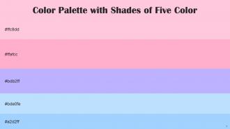 Color Palette With Five Shade Pastel Pink Carnation Pink Melrose French Pass Anakiwa