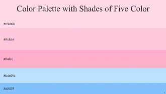 Color Palette With Five Shade Pastel Pink Pastel Pink Carnation Pink French Pass Anakiwa