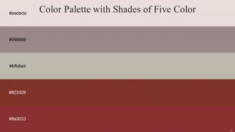Color Palette With Five Shade Pearl Bush Bazaar Tea Nutmeg El Salva