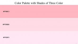 Color Palette With Five Shade Pink Pastel Pink Pale Rose