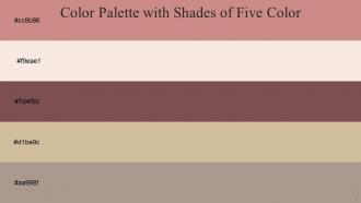 Color Palette With Five Shade Puce Linen Ferra Yuma Zorba