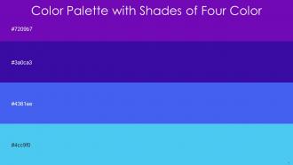 Color Palette With Five Shade Purple Blue Gem Royal Blue Picton Blue
