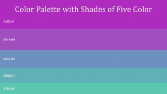 Color Palette With Five Shade Purple Heart Amethyst Ship Cove Tradewind Downy