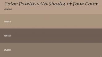 Color Palette With Five Shade Quicksand Sandrift Pine Cone Pine Cone
