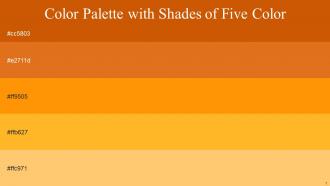 Color Palette With Five Shade Red Stage Hot Cinnamon Pizazz My Sin Macaroni And Cheese