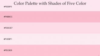 Color Palette With Five Shade Remy Cupid Pig Pink Carousel Pink Pink
