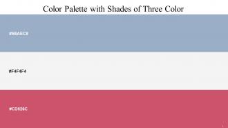 Color Palette With Five Shade Rock Blue Wild Sand Chestnut Rose