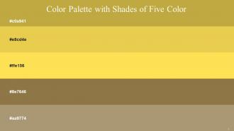 Color Palette With Five Shade Roti Ronchi Mustard Shadow Sandal