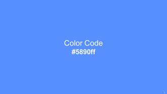 Color Palette With Five Shade San Marino Dodger Blue Azure Radiance White Porcelain Informative Aesthatic