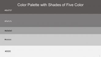 Color Palette With Five Shade Scorpion Boulder Silver Chalice Silver Concrete