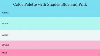 Color Palette With Five Shade Spray Ice Cold Catskill White Chantilly Pink Salmon