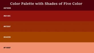 Color Palette With Five Shade Temptress Totem Pole Totem Pole Fire Apricot