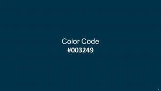 Color Palette With Five Shade Tiara Sinbad Bermuda Deep Cerulean Prussian Blue Slides Professional