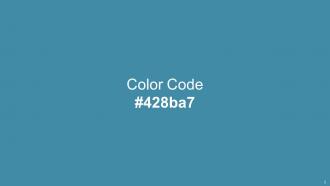 Color Palette With Five Shade West Side Tan Hide Fall Green Steel Blue Blue Chill