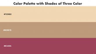 Color Palette With Five Shade Wheat Mongoose Vin Rouge