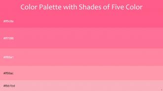 Color Palette With Five Shade Wild Watermelon Tickle Me Pink Pink Salmon Pink Salmon Lavender Pink
