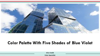Color Palette With Five Shades Of Blue Violet And Electric Violet PPT ...