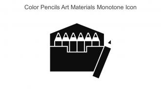 Color Pencils Art Materials Monotone Icon In Powerpoint Pptx Png And Editable Eps Format