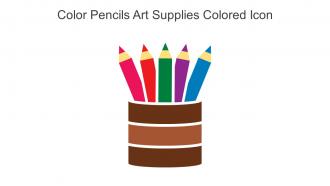 Color Pencils Art Supplies Colored Icon In Powerpoint Pptx Png And Editable Eps Format
