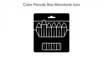Color Pencils Box Monotone Icon In Powerpoint Pptx Png And Editable Eps Format
