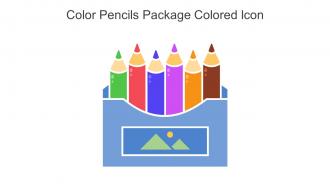 Color Pencils Package Colored Icon In Powerpoint Pptx Png And Editable Eps Format