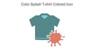 Color Splash T Shirt Colored Icon In Powerpoint Pptx Png And Editable Eps Format