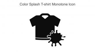 Color Splash T Shirt Monotone Icon In Powerpoint Pptx Png And Editable Eps Format